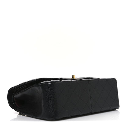 Chanel Caviar Quilted Jumbo Double Flap Black 3 of 11