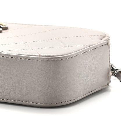 Chanel Calfskin Quilted Small Clutch With Chain Grey 12 of 13