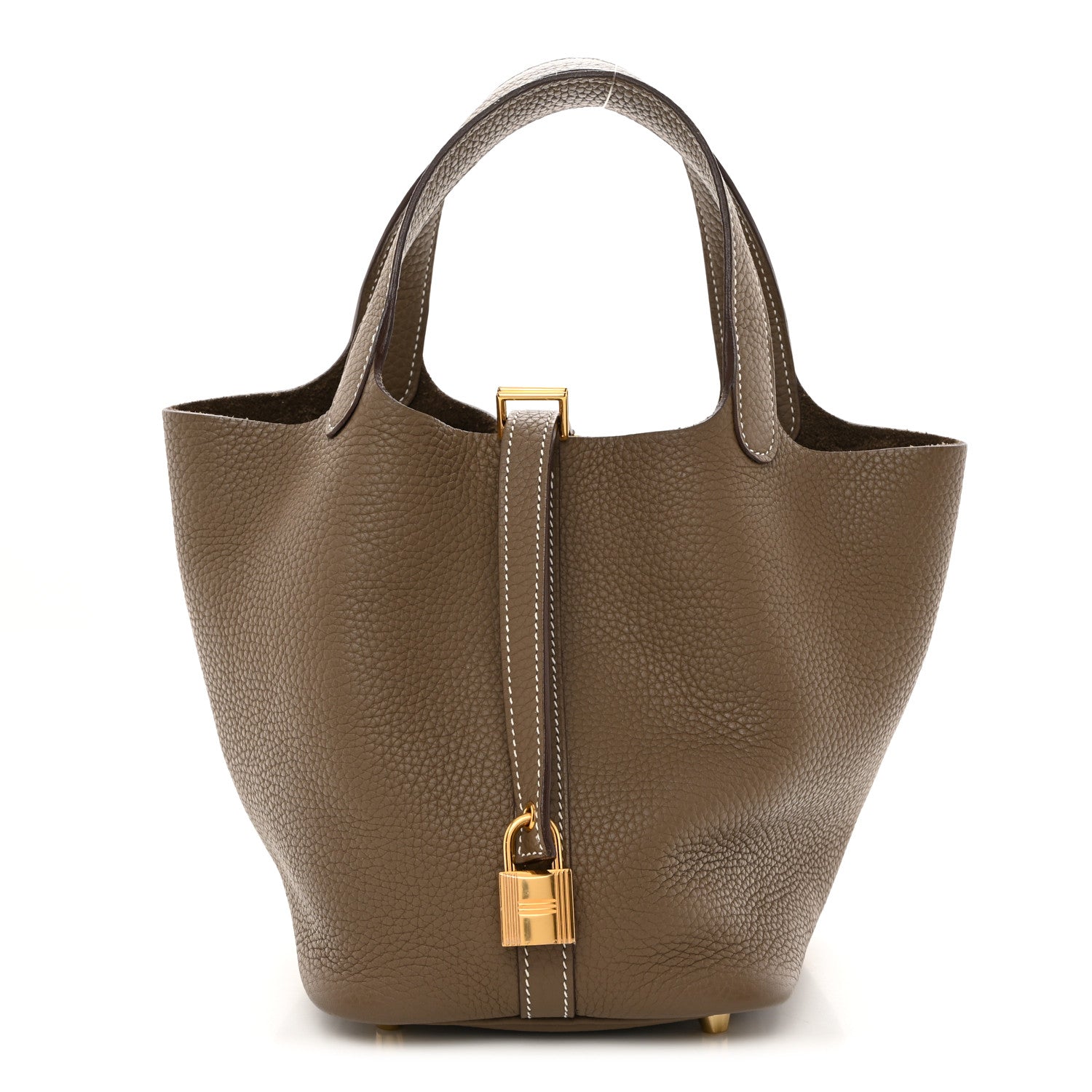 Hermes Taurillon Clemence Picotin Lock 18 PM Etoupe 1 of 11