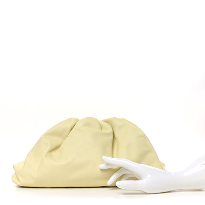 Bottega Veneta Smooth Butter Calf The Pouch Oversized Clutch Ice Cream 2 of 11