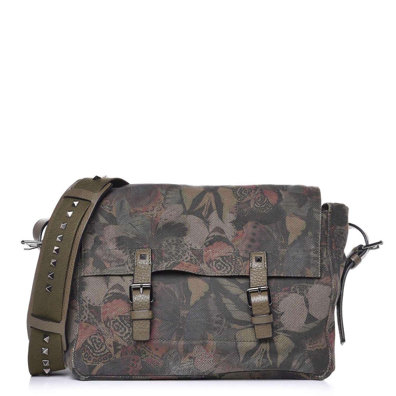 Valentino Garavani Canvas Camubutterfly Rockstud Messenger 1 of 10