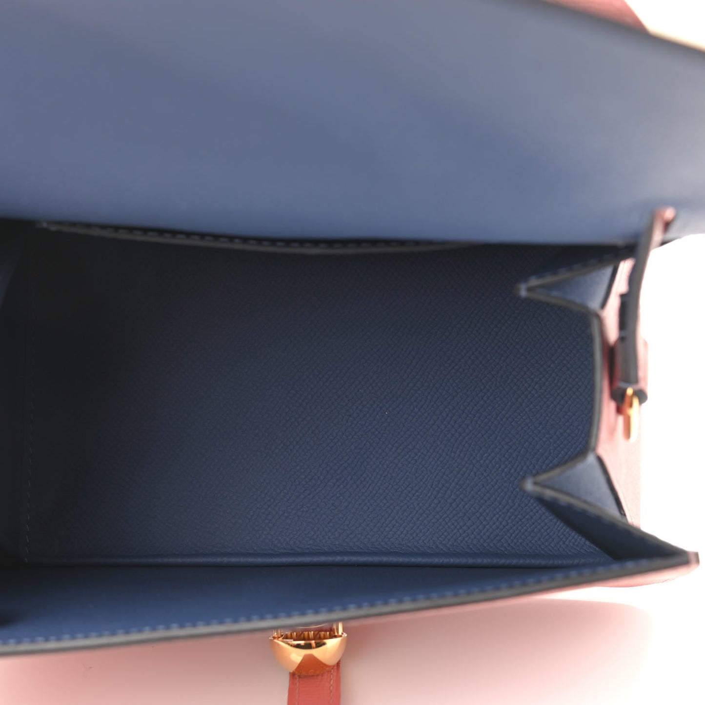 Carat Calfskin Madeleine Bag Wood Rose Ocean