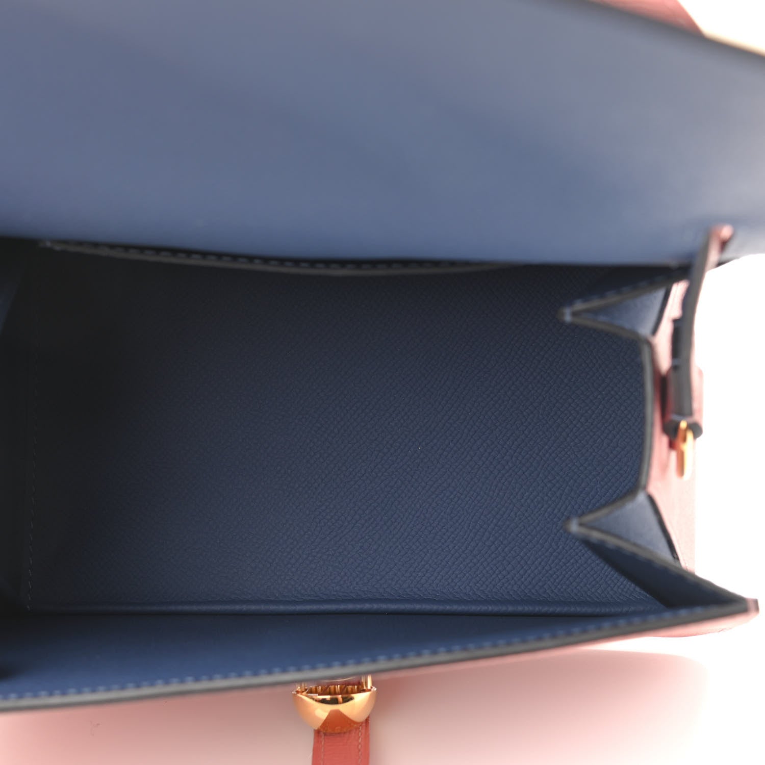 Moynat Carat Calfskin Madeleine Bag Wood Rose Ocean 4 of 8