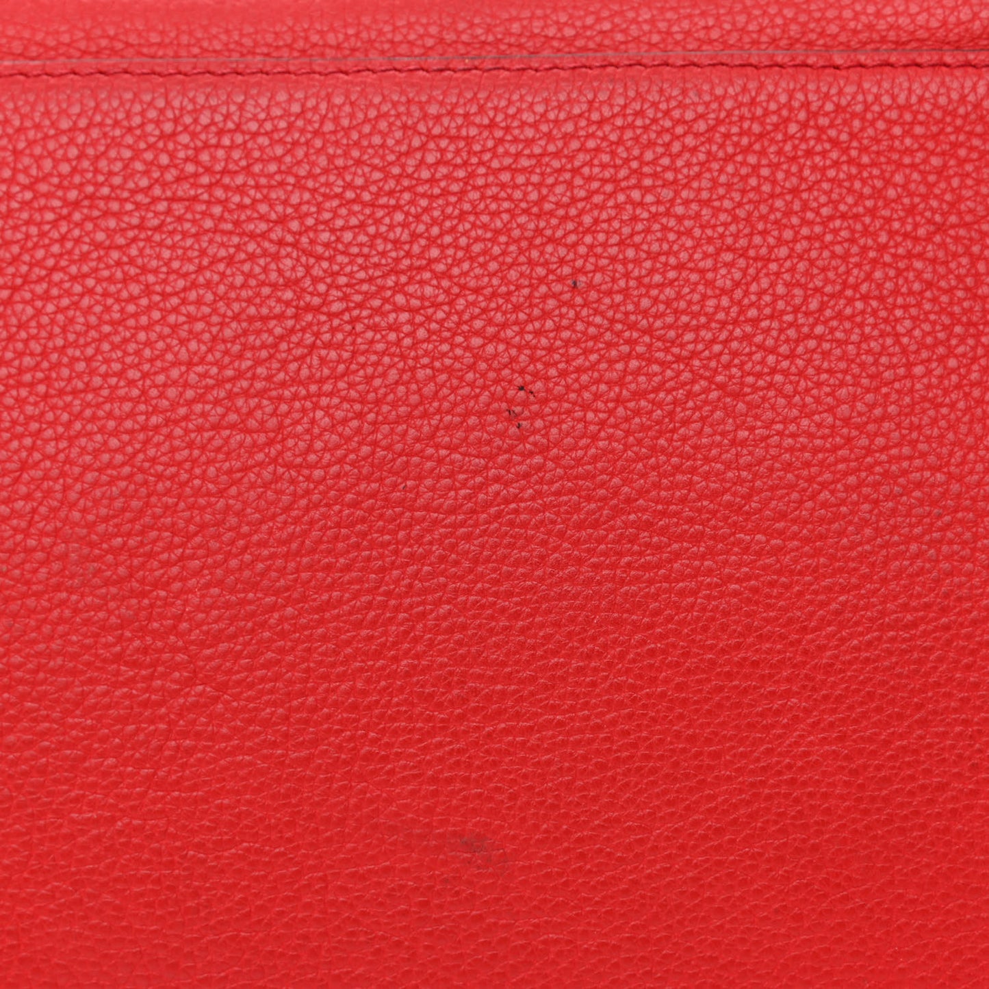 Drummed Calfskin Mini Luggage Coquelicot