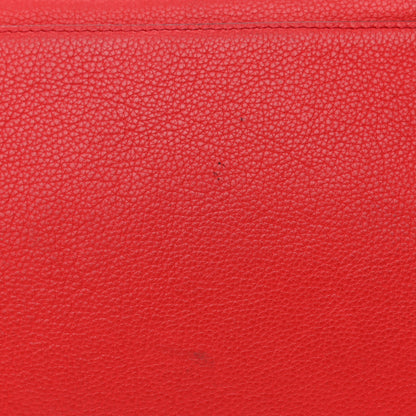 Celine Drummed Calfskin Mini Luggage Coquelicot 11 of 11