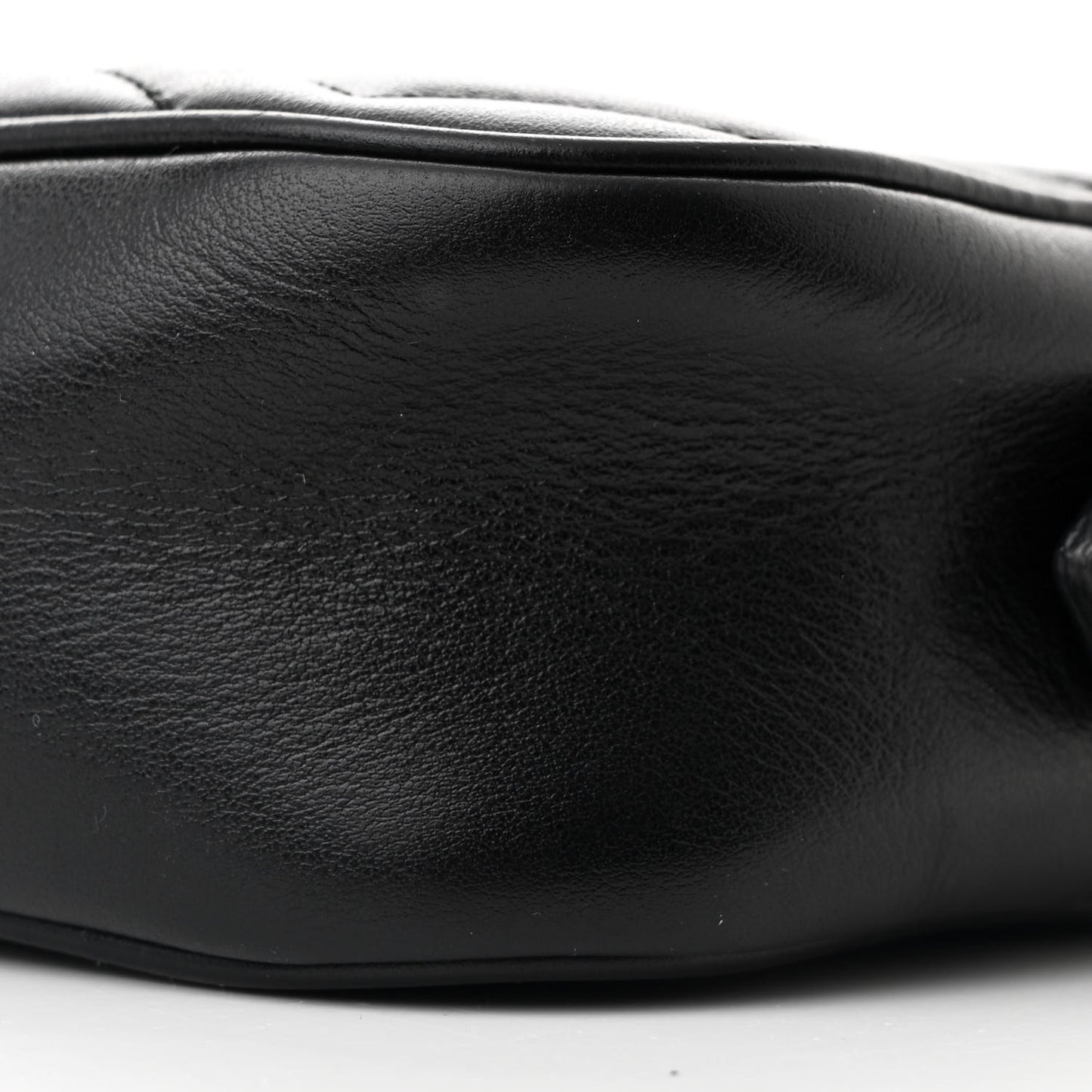 Calfskin Matelasse Mini GG Marmont Chain Shoulder Bag Black