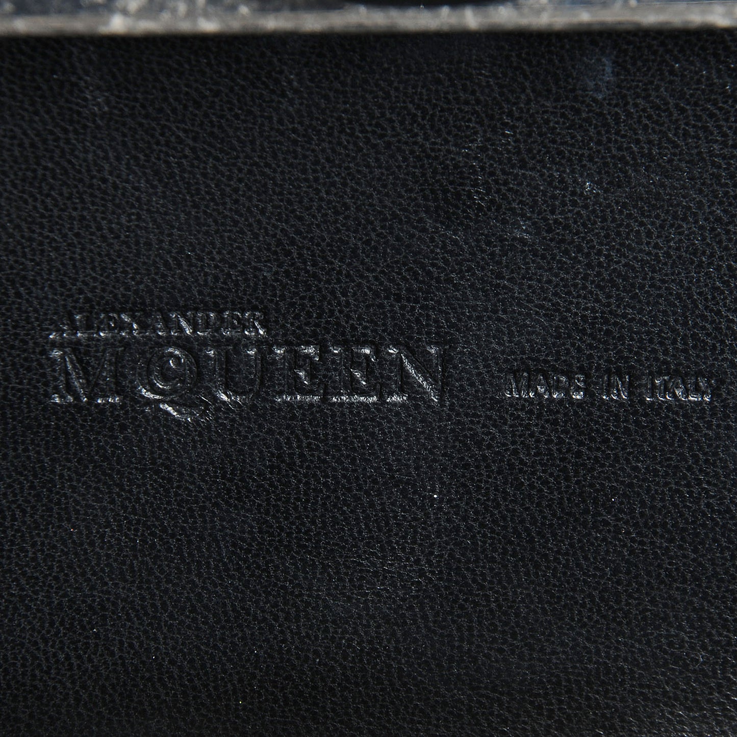 Leather Jack Union Skull Box Clutch Black