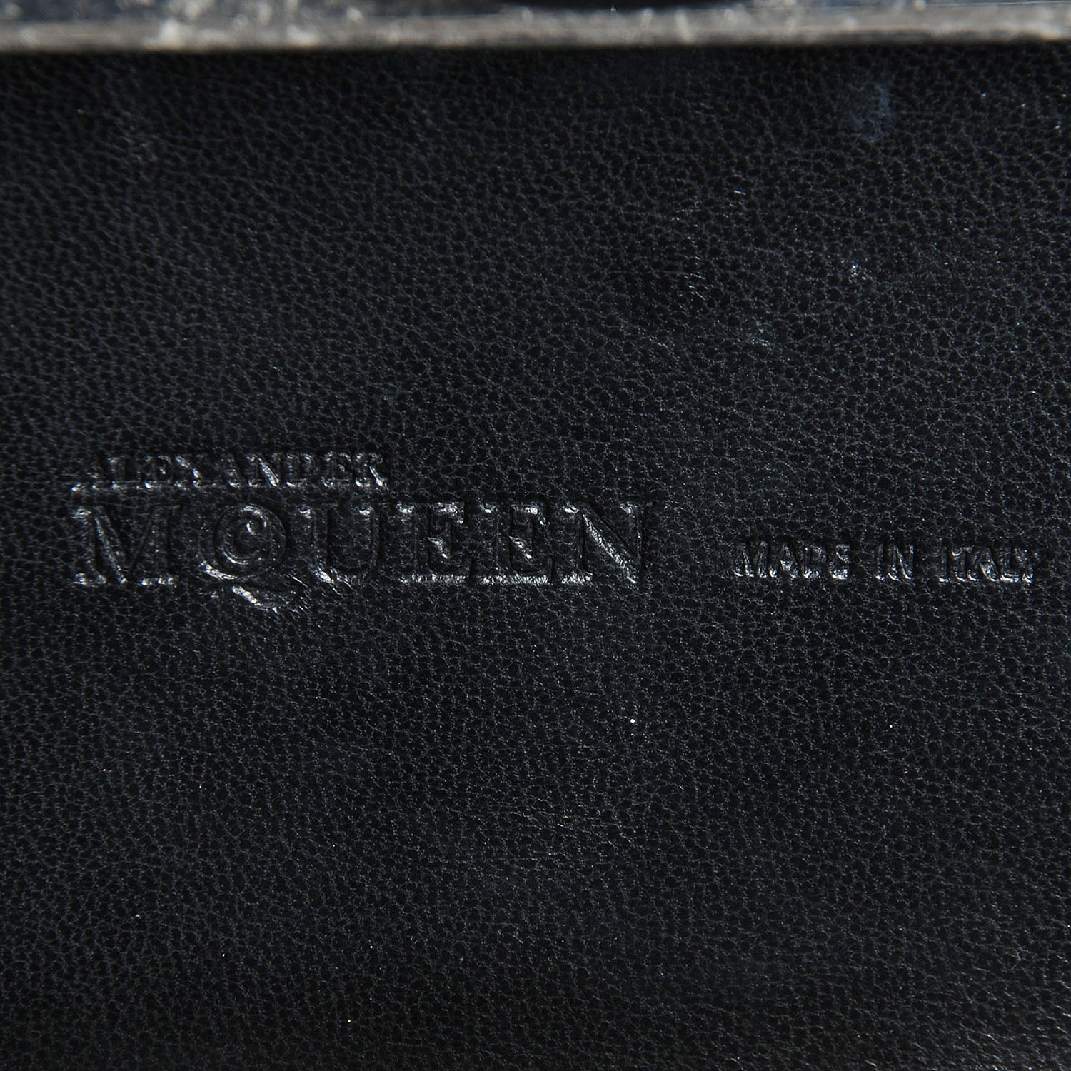Alexander McQueen Leather Jack Union Skull Box Clutch Black 7 of 8