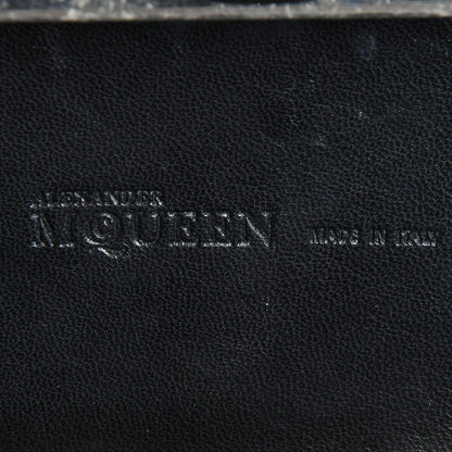 Alexander McQueen Leather Jack Union Skull Box Clutch Black 7 of 8