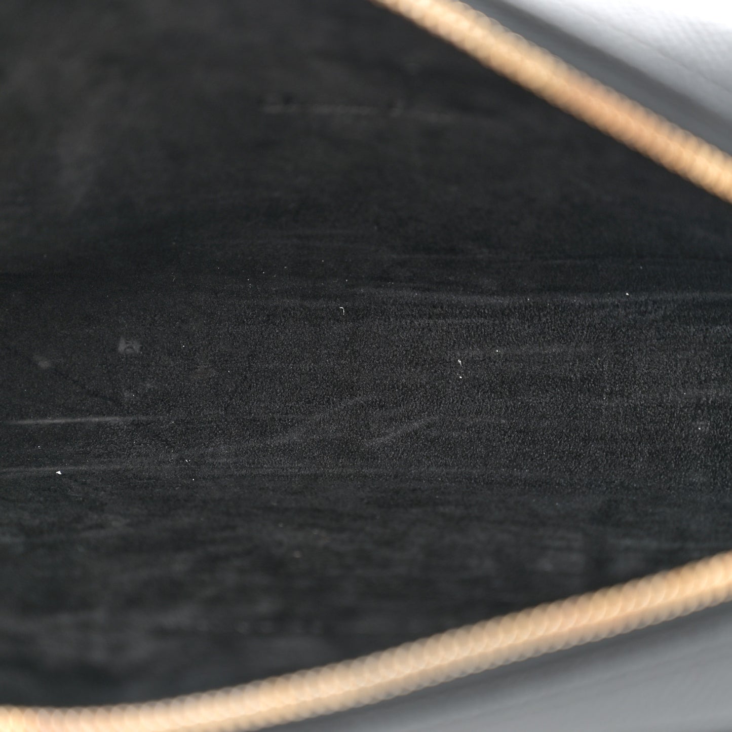 Grained Calfskin Caro Double Pouch Black