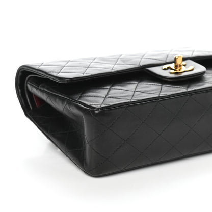 Chanel Lambskin Quilted Medium Double Flap Black 9 of 10