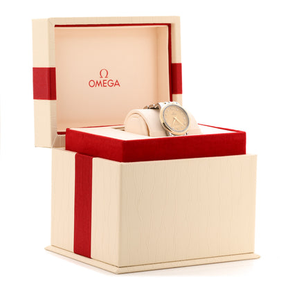 Omega Stainless Steel 18K Red Gold 27mm De Ville Prestige Quartz Watch Champagne 424.20.27.60.52.003 5 of 5