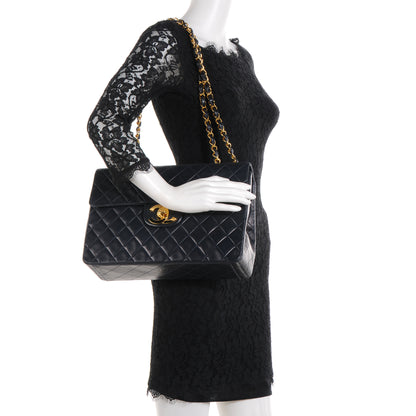 Chanel Lambskin XL Jumbo Flap Navy 2 of 8