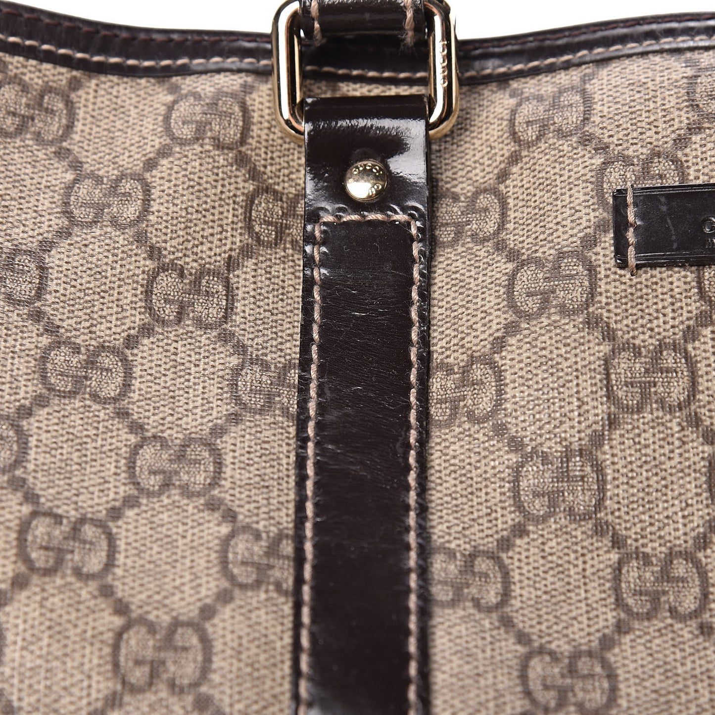 GG Plus Monogram Medium Joy Boston Dark Brown