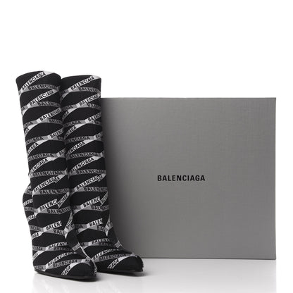 Balenciaga Spandex Losange Monogram 110mm Booties 38.5 Gris Black 8 of 8