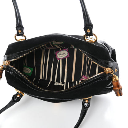 Gucci Suede Medium Wave Boston Black 5 of 10