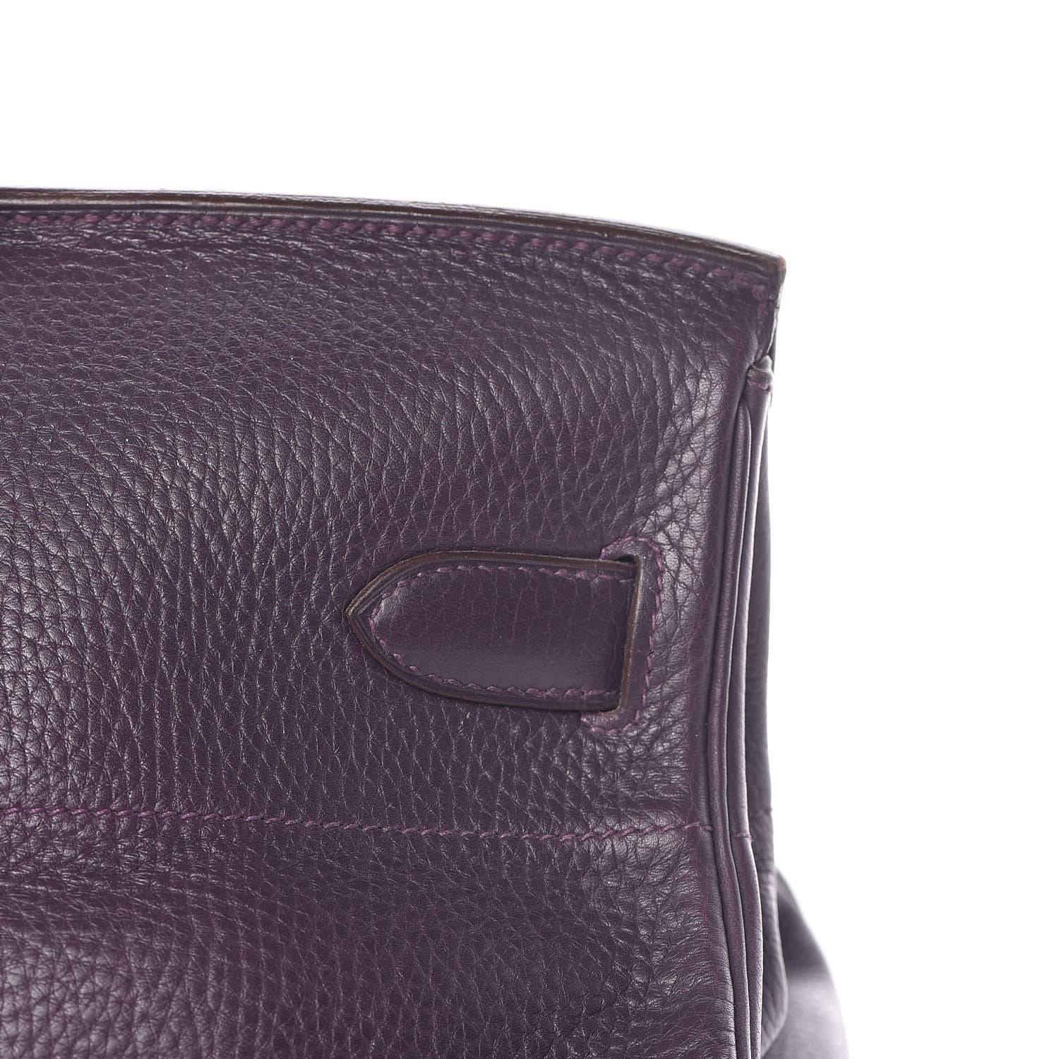 Hermes Taurillon Clemence JPG Birkin 42 Raisin 28 of 56