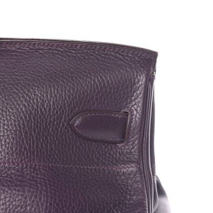 Hermes Taurillon Clemence JPG Birkin 42 Raisin 28 of 56
