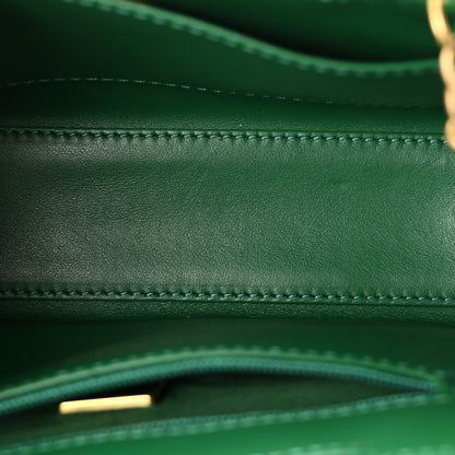 Chanel Shiny Aged Calfskin Quilted Nano Kelly Shopper Green 5 of 11