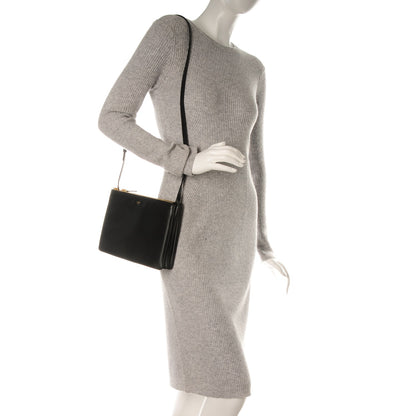 Celine Lambskin Large Trio Crossbody Bag Black 2 of 8