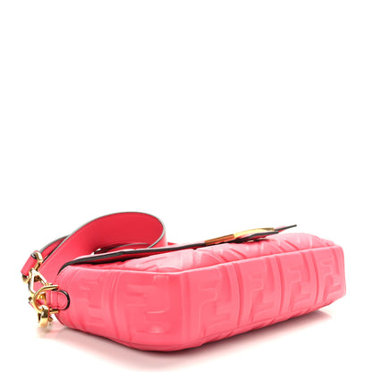 Fendi Nappa FF 1974 Embossed Baguette Lampone 4 of 9