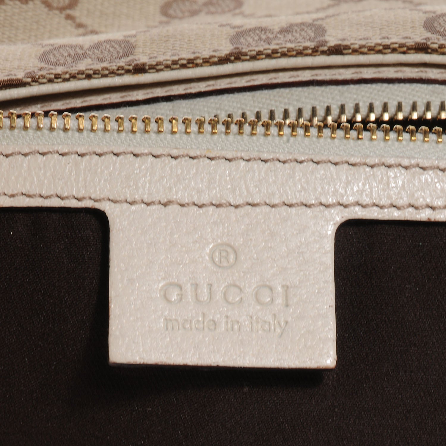 Gucci Monogram Creole Hobo Ivory 8 of 10
