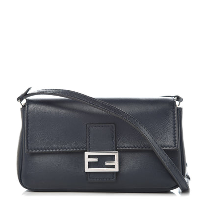 Fendi Nappa Micro Baguette Blue 1 of 10