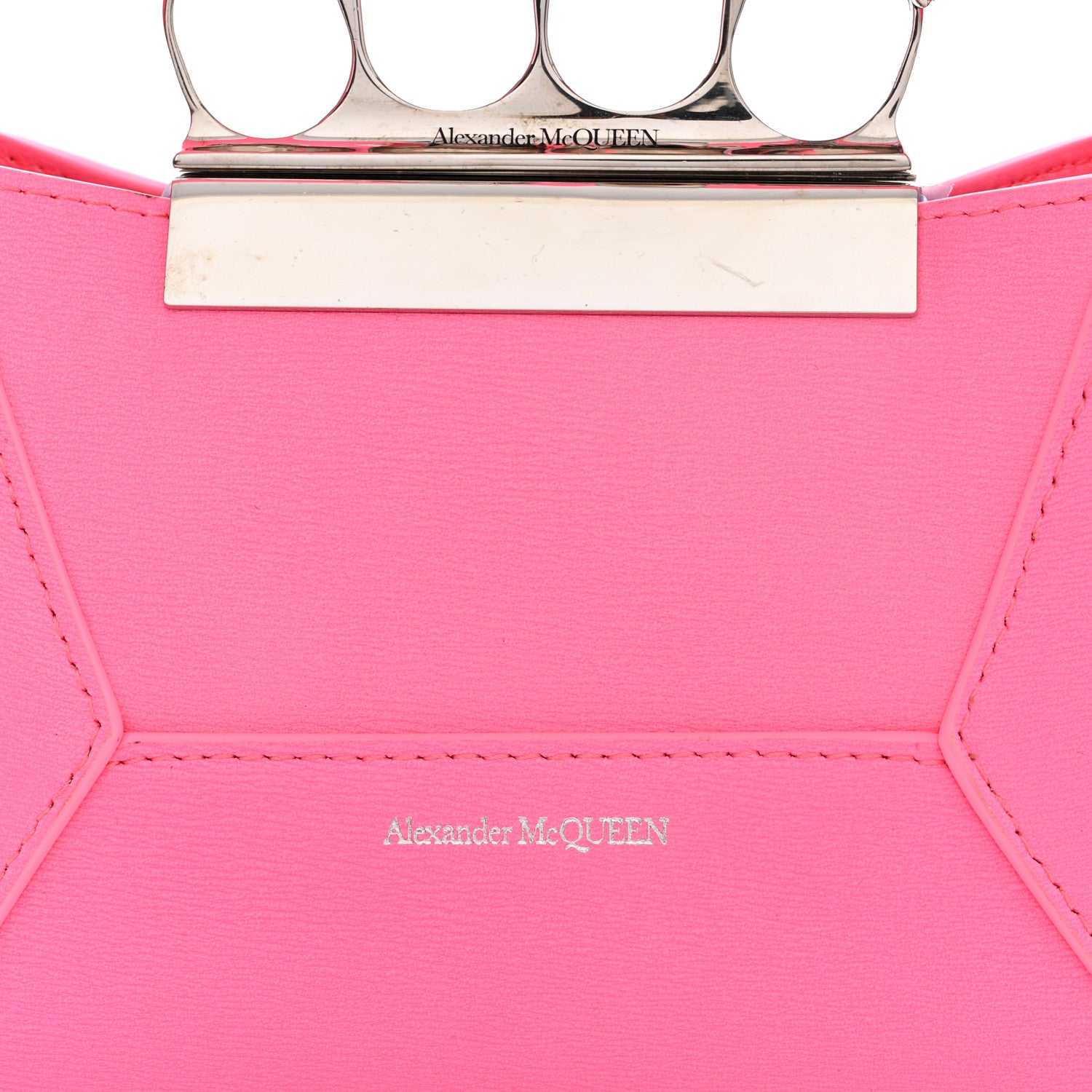 Alexander McQueen ALEXANDER MCQUEEN Calfskin Mini The Jeweled Hobo Pink 7 of 10