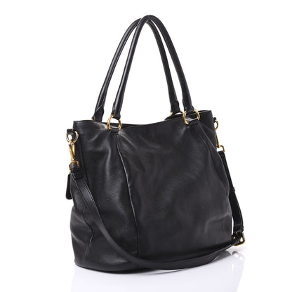 Prada Vitello Daino Hobo Black 2 of 8