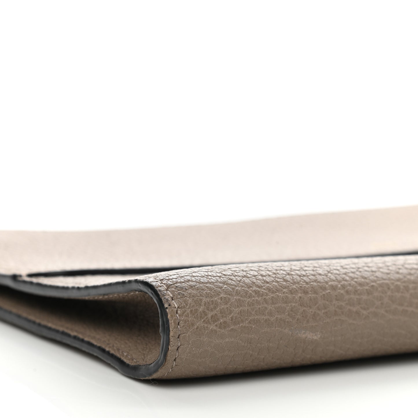 Grained Calfskin Joe Clutch Motty Grey