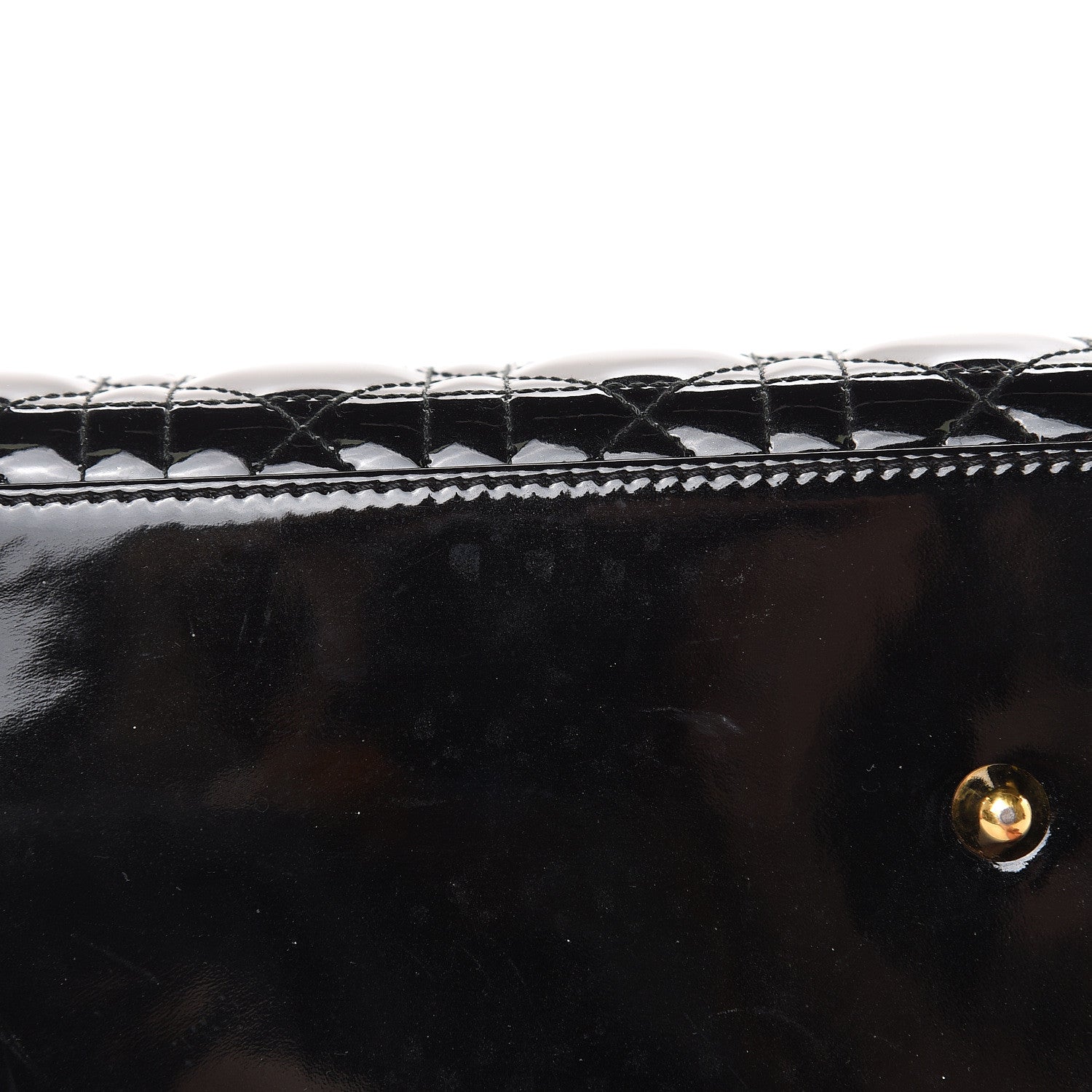 Christian Dior Patent Cannage Large Lady Dior Black 11 of 13