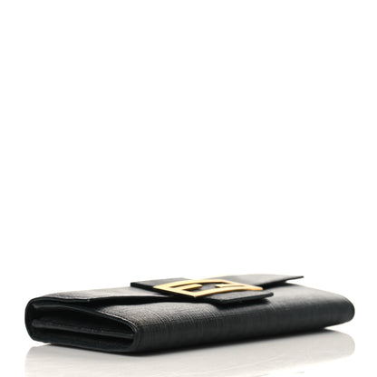 Fendi Zucchino Spalmati Forever Continental Wallet Black 4 of 10