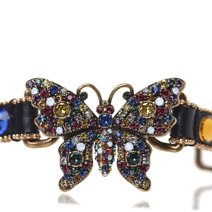 Gucci Calfskin Crystal Butterfly Bracelet Multicolor 8 of 10