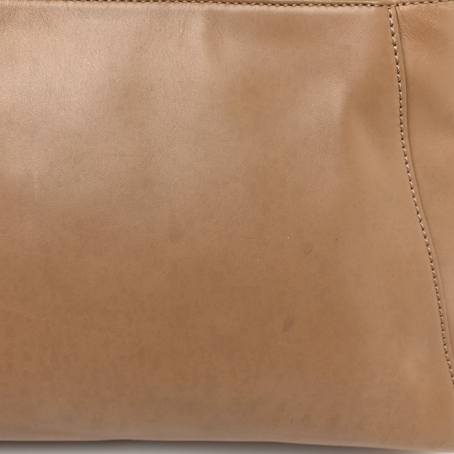 Fendi Calfskin Medium Peekaboo Iconic Satchel Tan 29 of 37