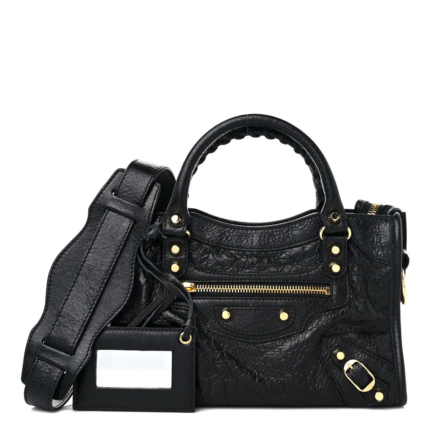 Balenciaga Agneau Classic Gold Hardware Mini City Black 1 of 12