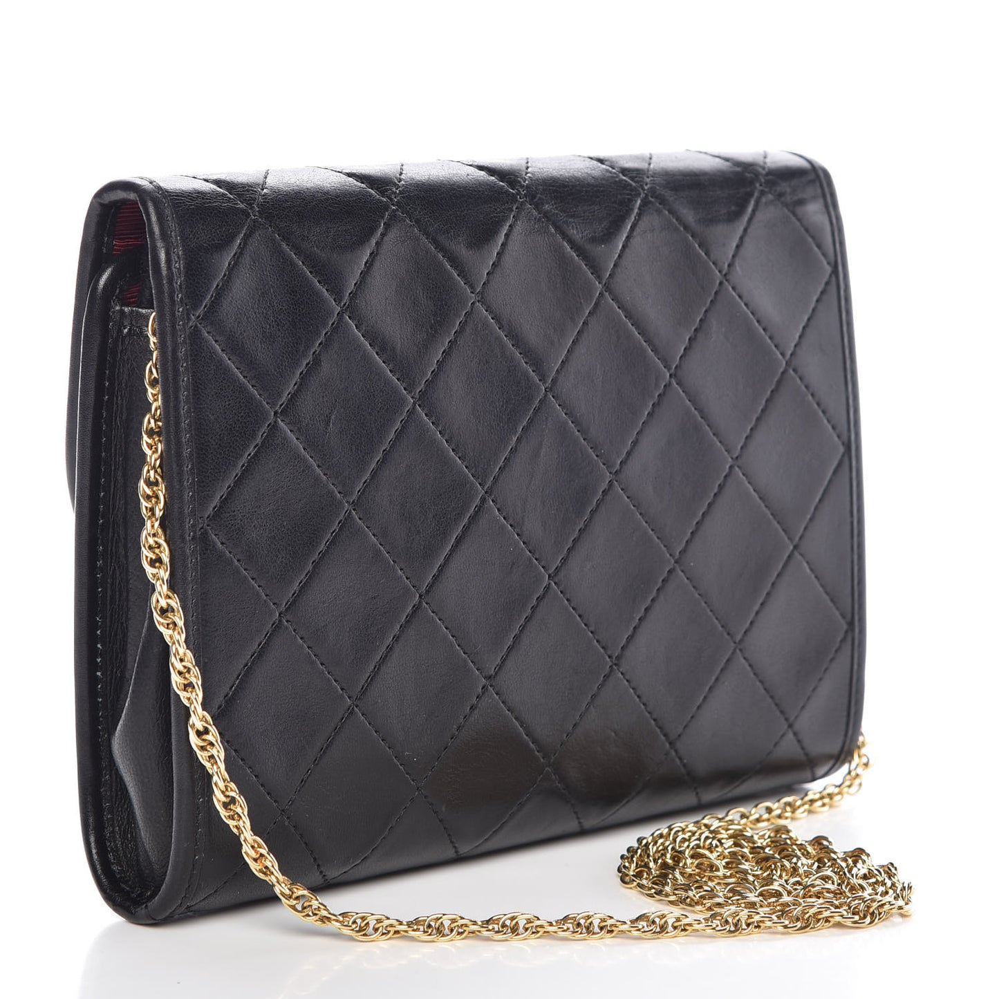 Lambskin Quilted Mini Crossbody Black