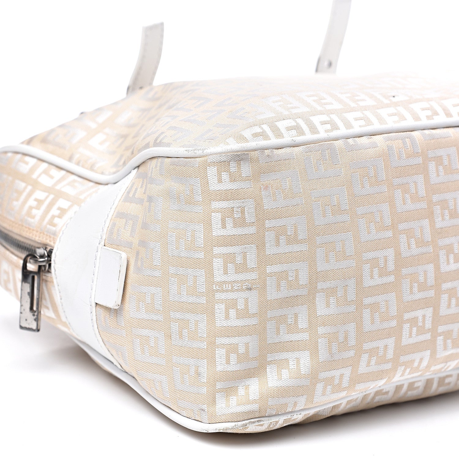 Fendi Zucchino Shoulder Bag White 6 of 15