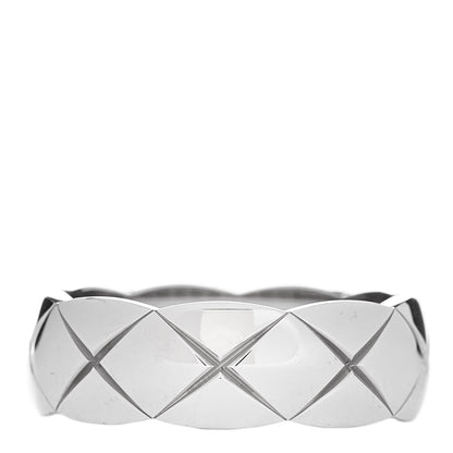 Chanel 18K White Gold Small Coco Crush Ring 56 7.5 3 of 6