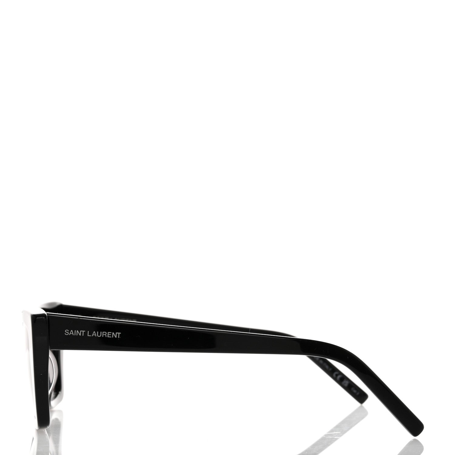 Saint Laurent Acetate Mica Cat Eye Sunglasses SL 276 Black 3 of 8
