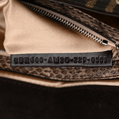 Fendi Re-Edition Elaphe Fabric Jacquard FF 1974 Embroidered Baguette Multicolor 7 of 10