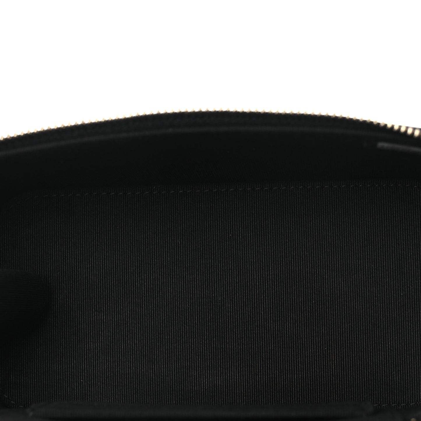 Lambskin Quilted Small Top Handle Vanity Case With Chain Black