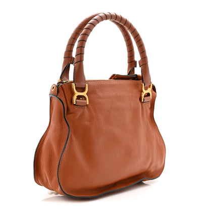 Chloe Calfskin Small Marcie Satchel Tan 3 of 10