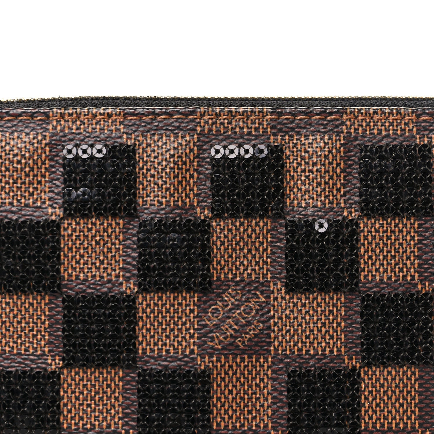 Louis Vuitton Damier Paillettes Mini Pochette Accessories Black 6 of 8