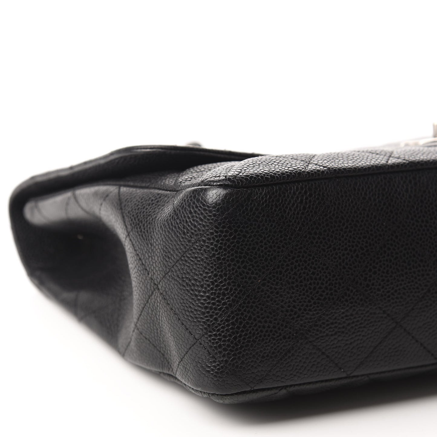 Caviar Quilted Jumbo Single Flap Black