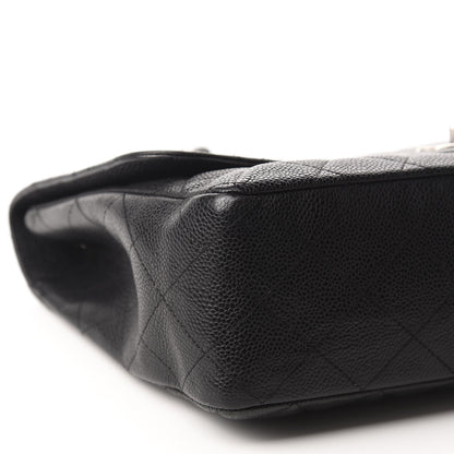 Chanel Caviar Quilted Jumbo Single Flap Black 6 of 13