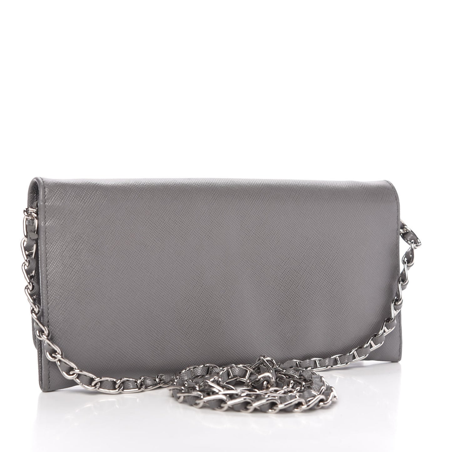 Saffiano Metal Oro Chain Wallet Marmo