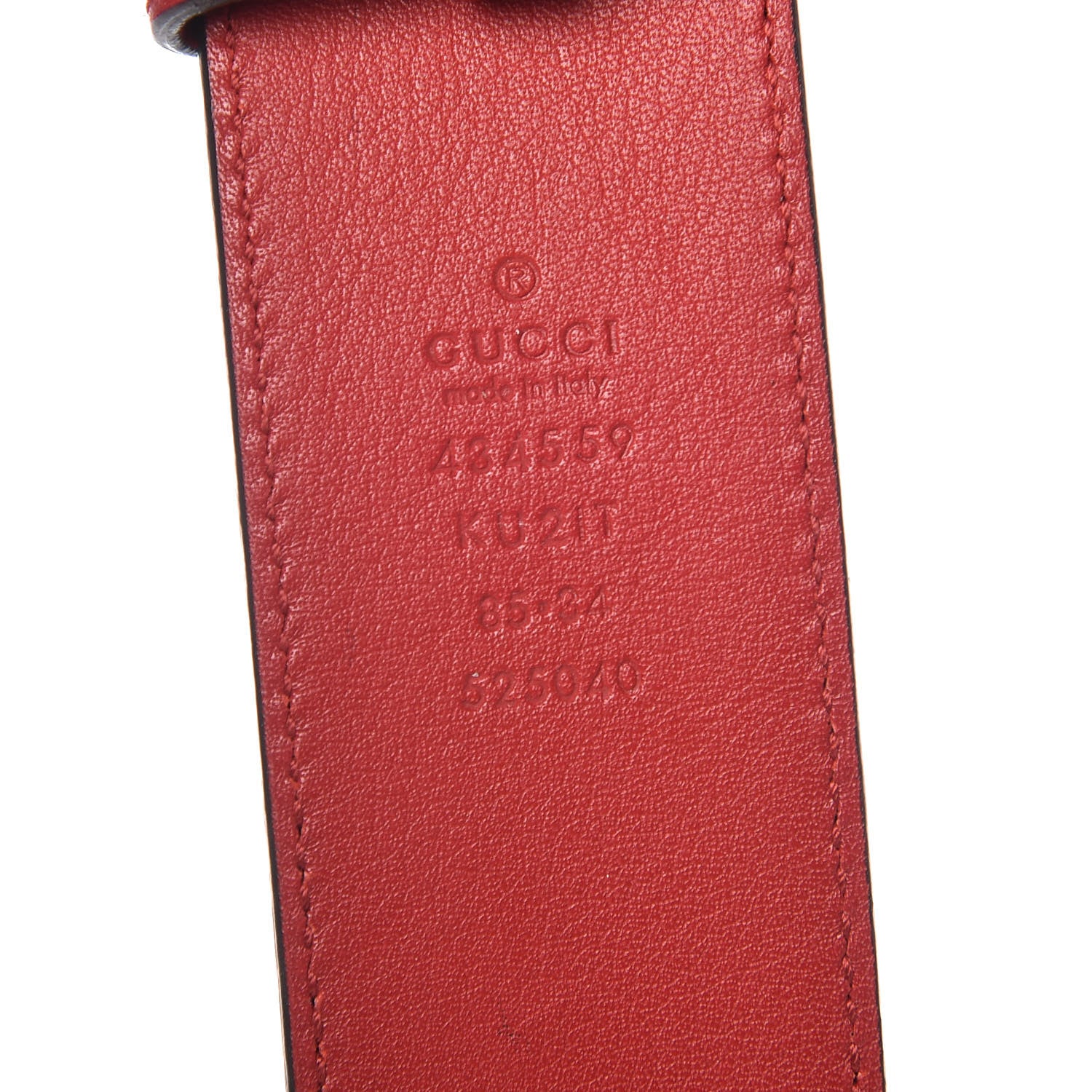 Gucci GG Plus Monogram Blooms Plaque Belt 85 34 Blue 4 of 6