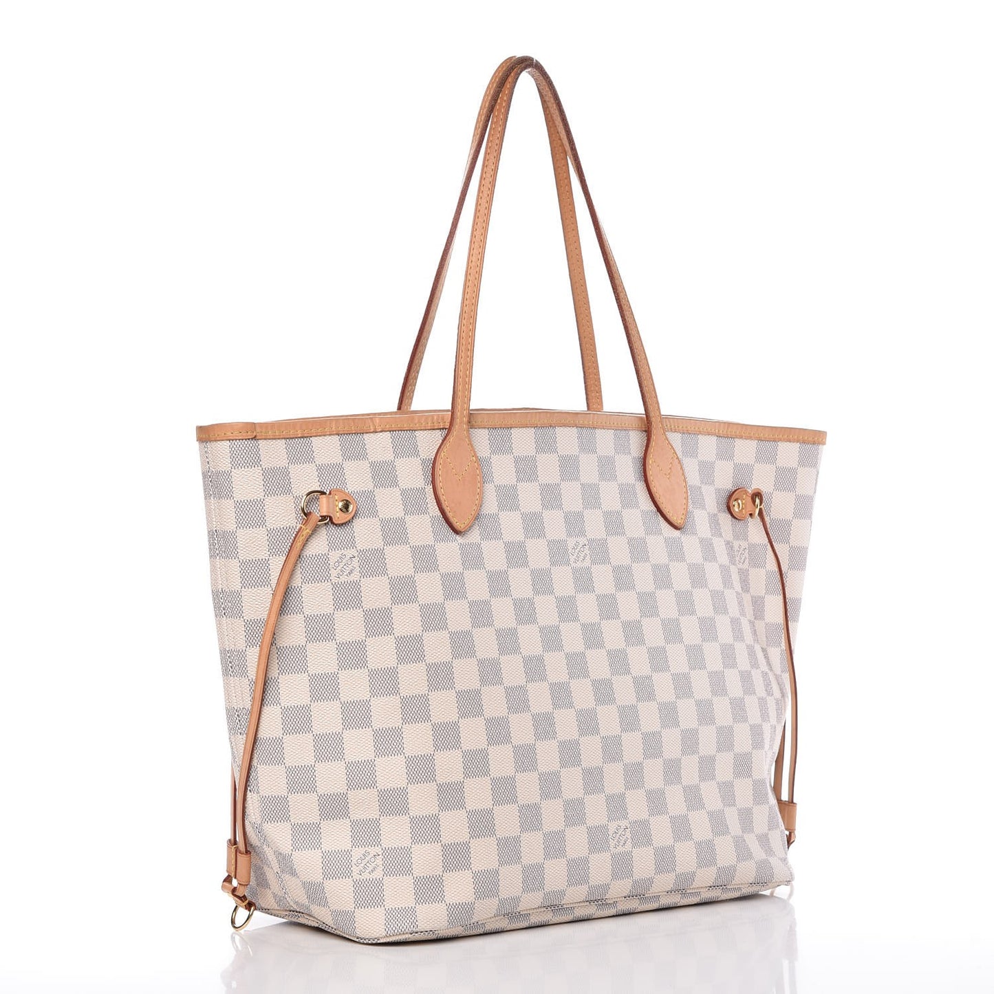 Damier Azur Neo Neverfull MM Rose Ballerine