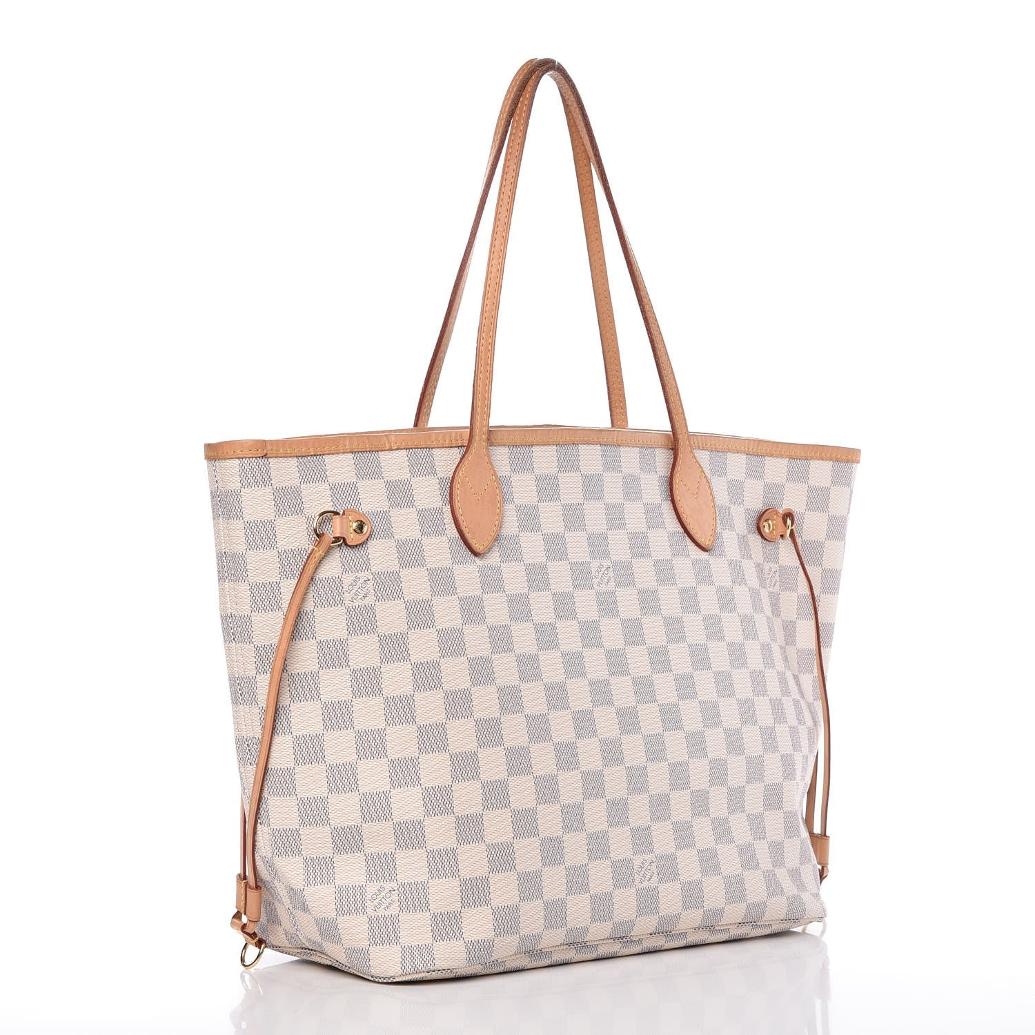 Louis Vuitton Damier Azur Neo Neverfull MM Rose Ballerine 3 of 15