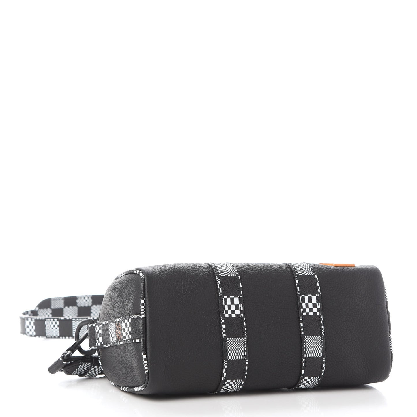 Calfskin Damier Distorted Keepall XS Black